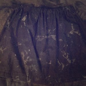 Bleached Jean Skirt